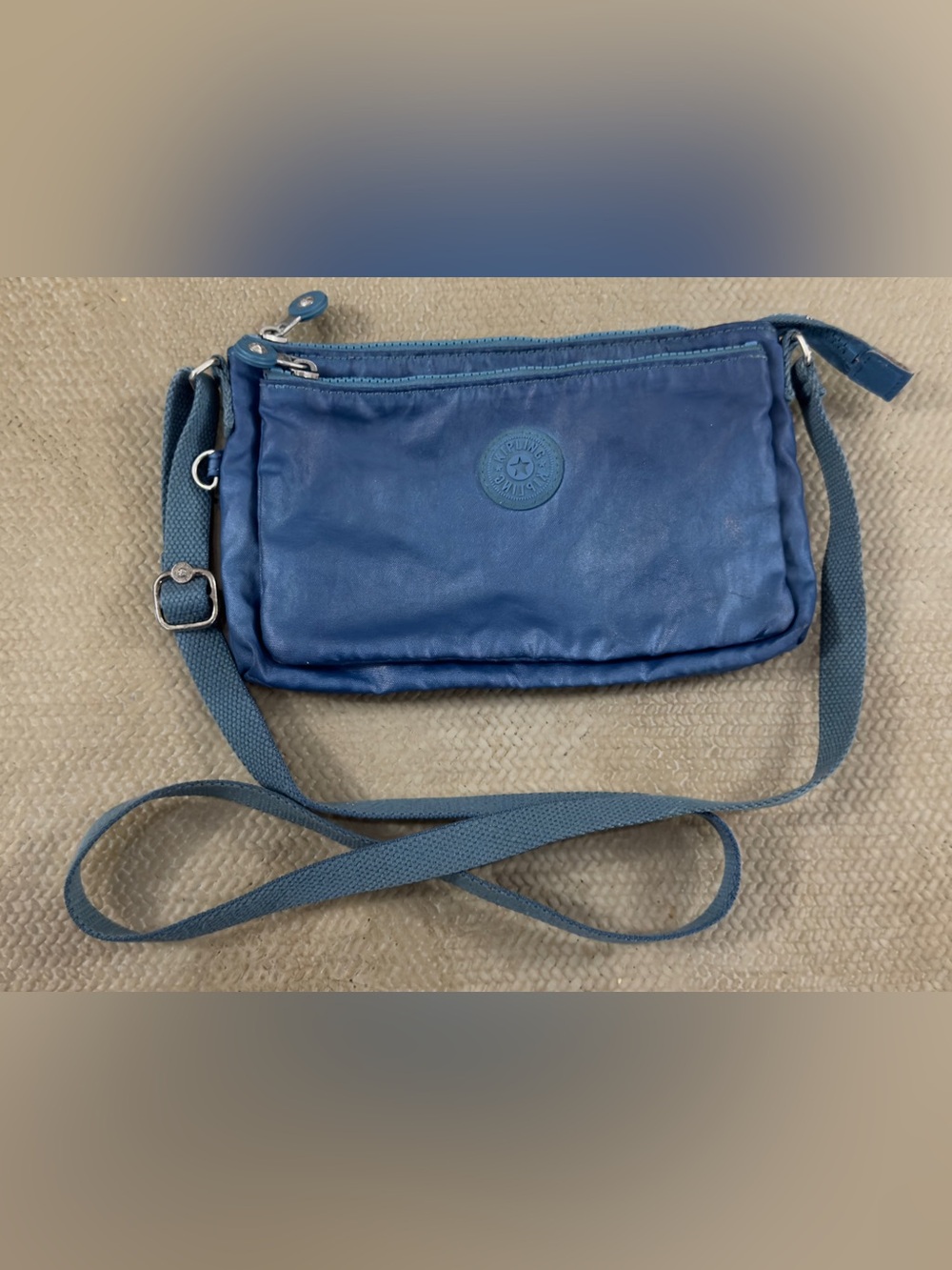 Kipling Navy Blue Crossbody Bag with Adjustable Strap